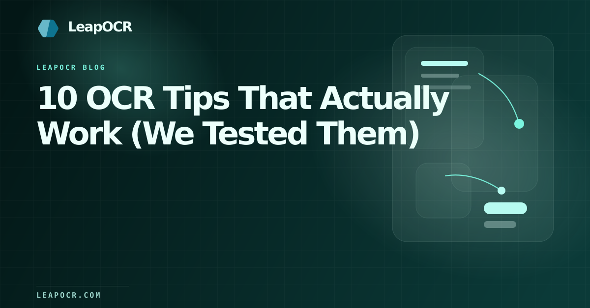 10 OCR Tips That Actually Work (We Tested Them) preview