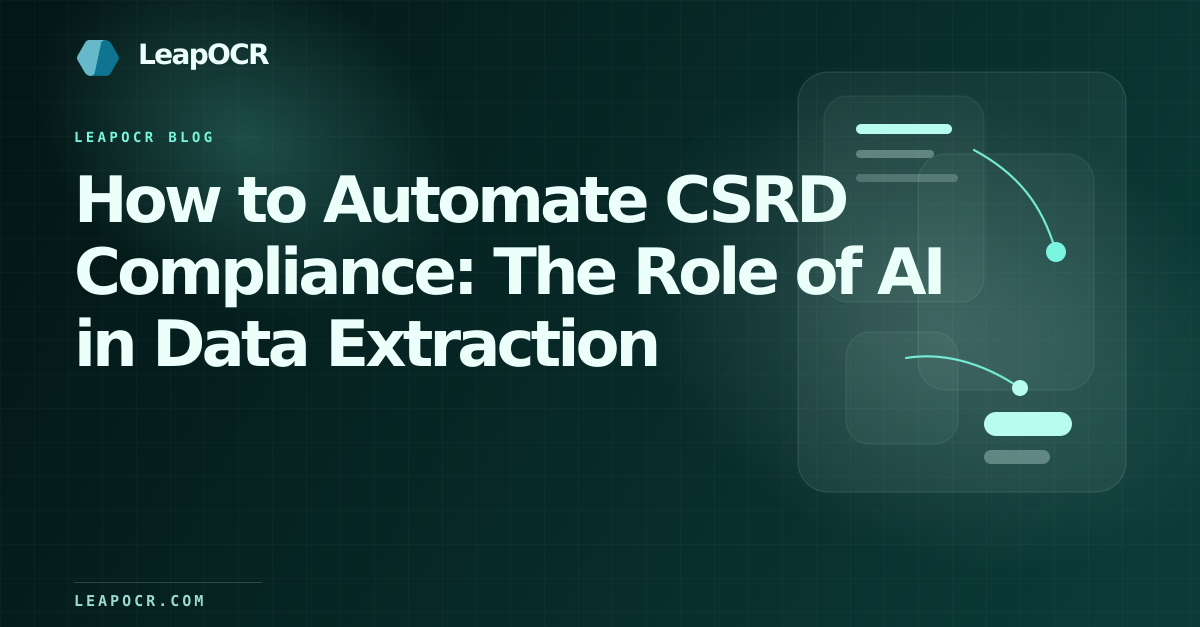 How to Automate CSRD Compliance: The Role of AI in Data Extraction preview