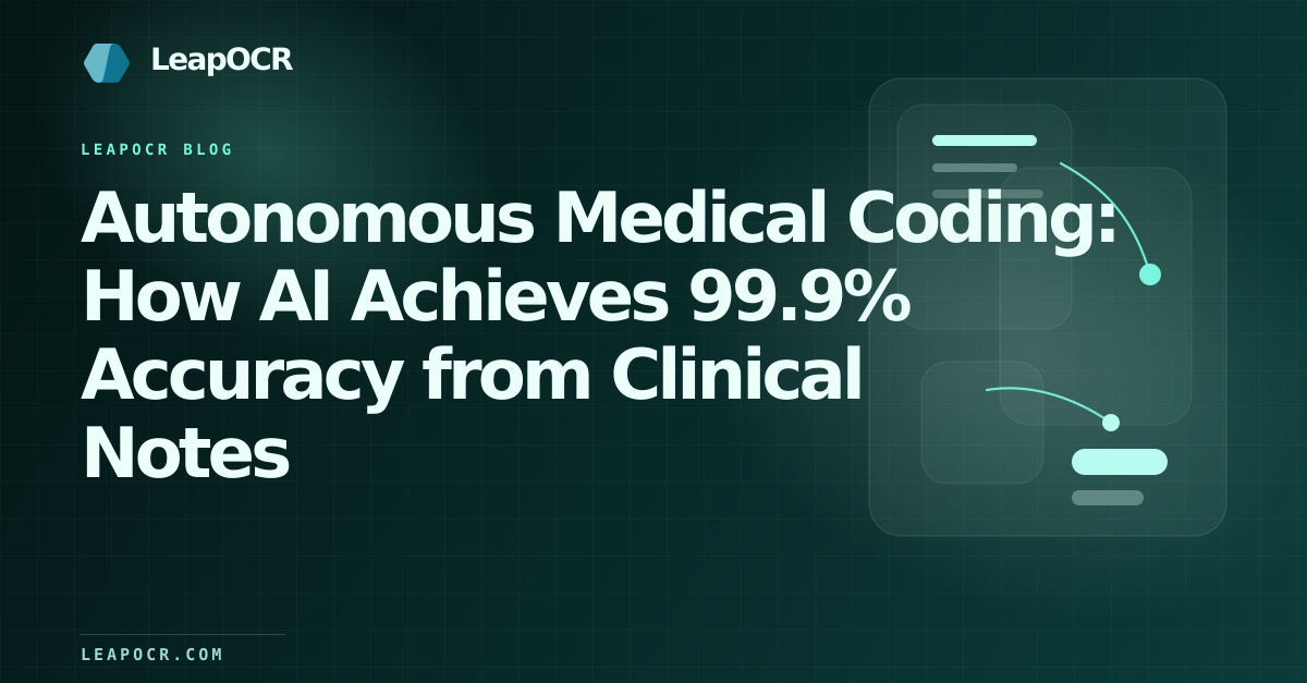 Autonomous Medical Coding: How AI Achieves 99.9% Accuracy from Clinical Notes preview