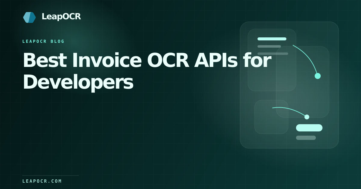 Best Invoice OCR APIs for Developers preview