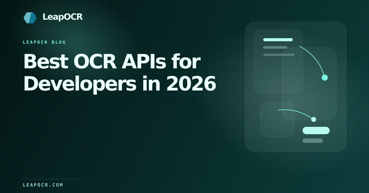 Best OCR APIs for Developers in 2026 preview