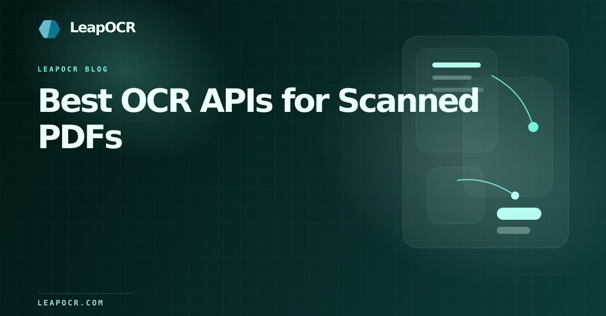 Best OCR APIs for Scanned PDFs preview