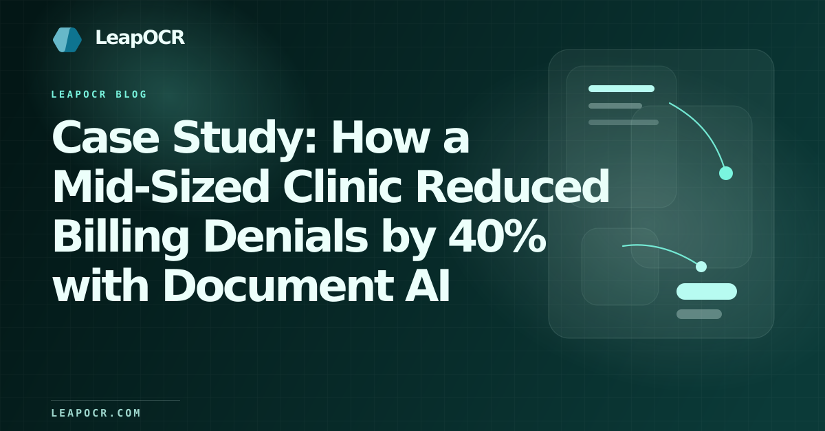 Case Study: How a Mid-Sized Clinic Reduced Billing Denials by 40% with Document AI preview
