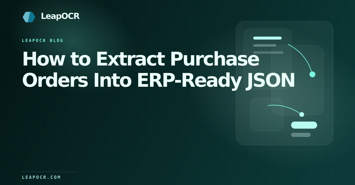 How to Extract Purchase Orders Into ERP-Ready JSON preview