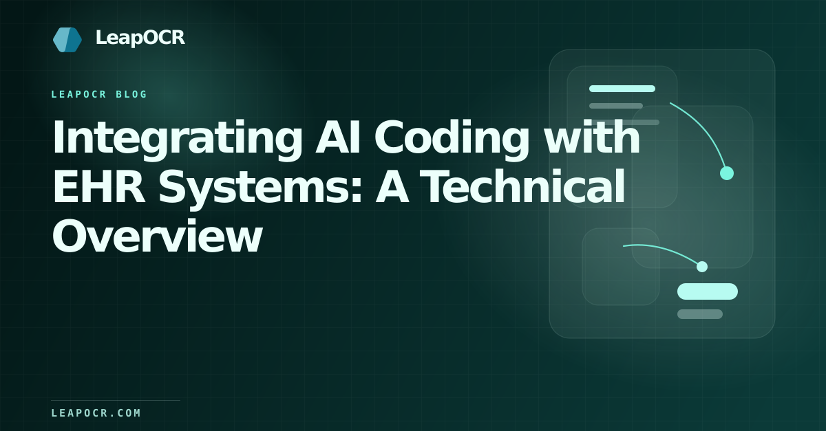 Integrating AI Coding with EHR Systems: A Technical Overview preview