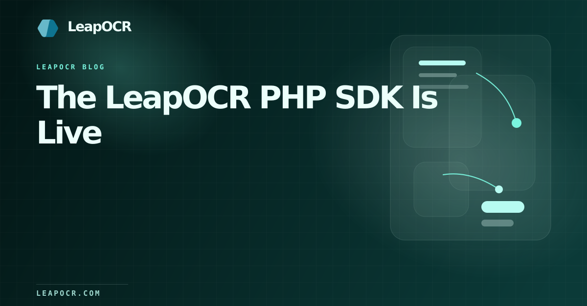 The LeapOCR PHP SDK Is Live preview