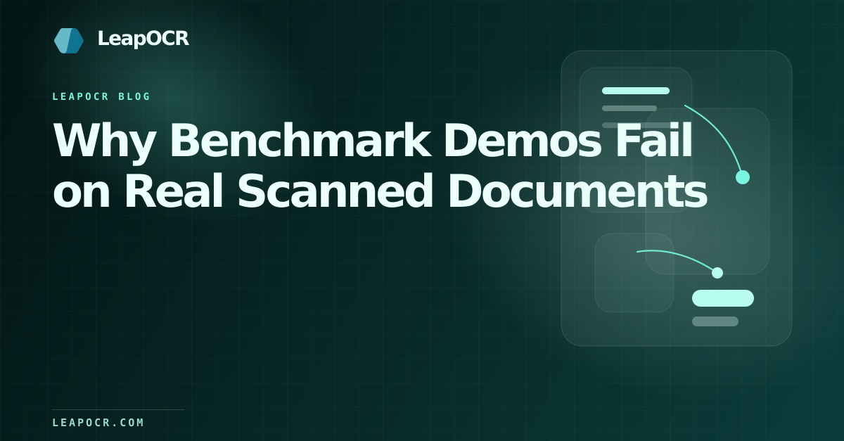 Why Benchmark Demos Fail on Real Scanned Documents preview