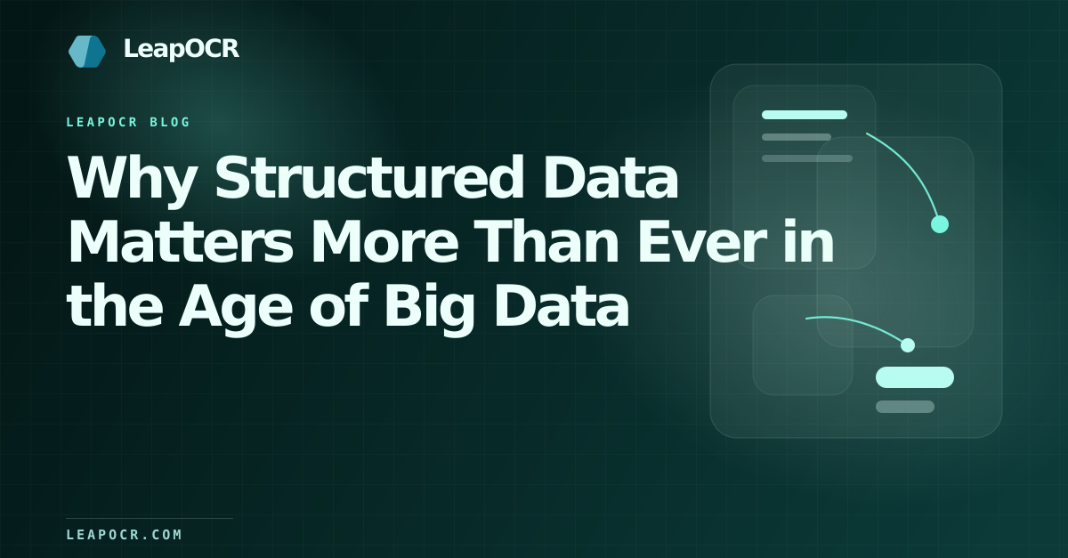 Why Structured Data Matters More Than Ever in the Age of Big Data preview